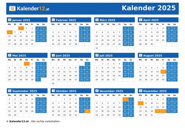 Kalender 2025